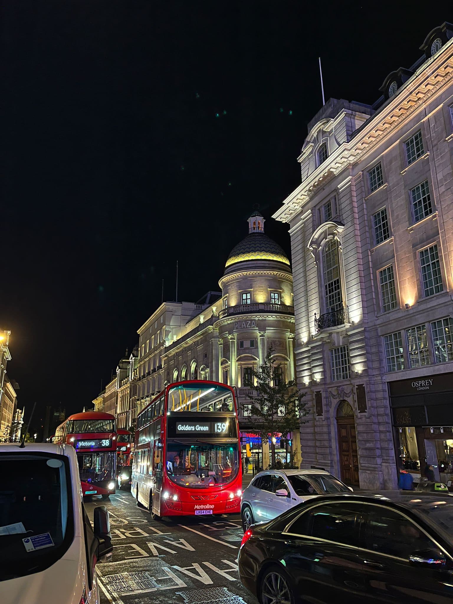 London at night